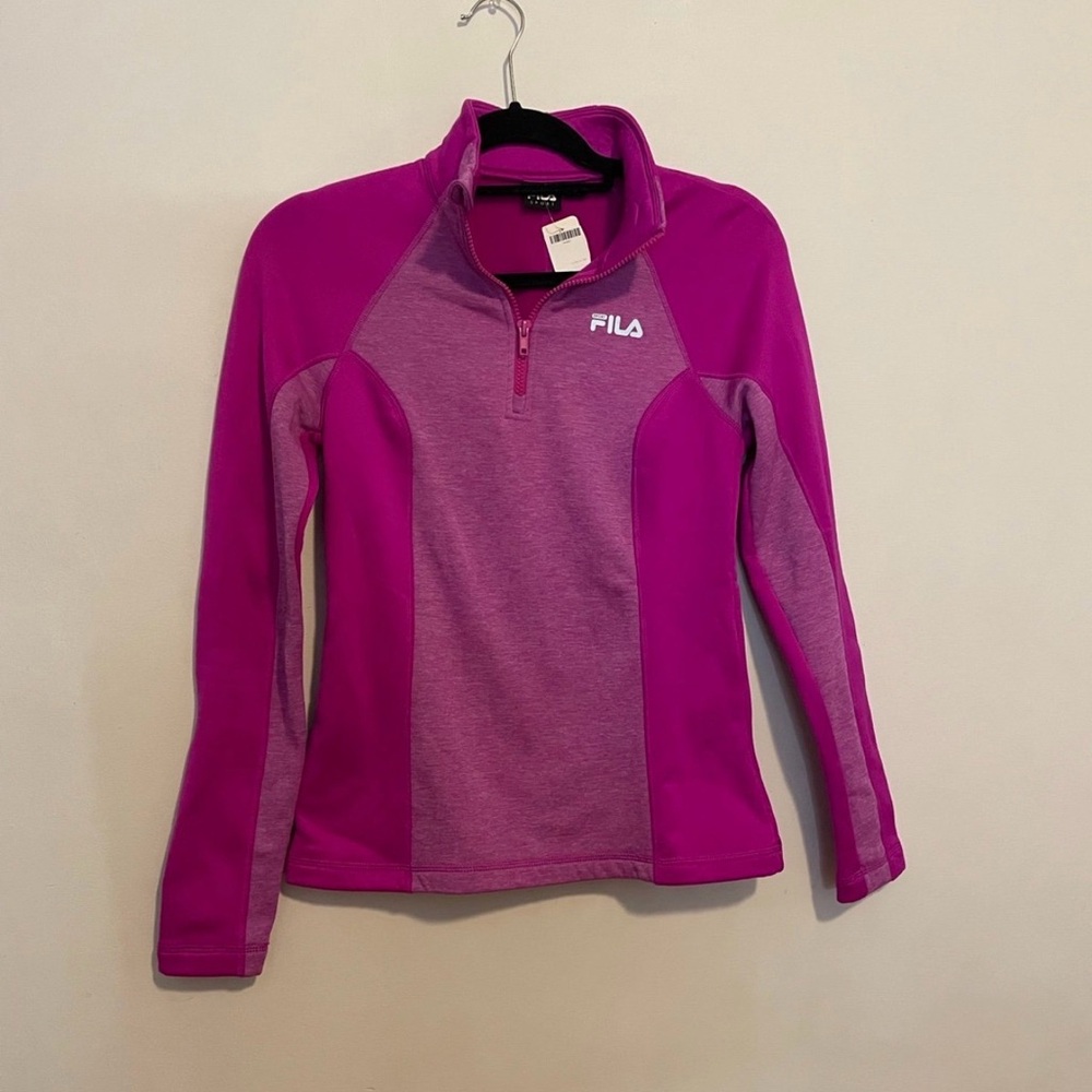 Fila Sport Vibrant Magenta Quarter-Zip Pullover